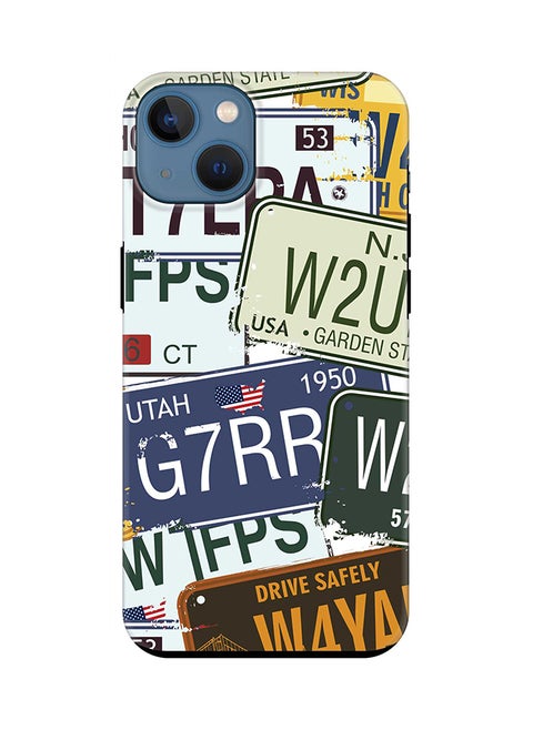 Tough Pro Case for iPhone 15 Plus Dual Layer Hybrid PC TPU Customized Mobile Cover Matte Finish Phone Case - Number Plates