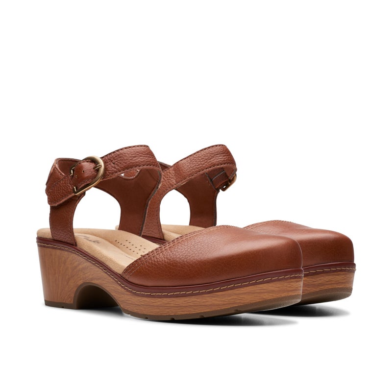 Clarks Collection Women's Paizlee Bay, Tan Leather, 8 Medium US - Image 5