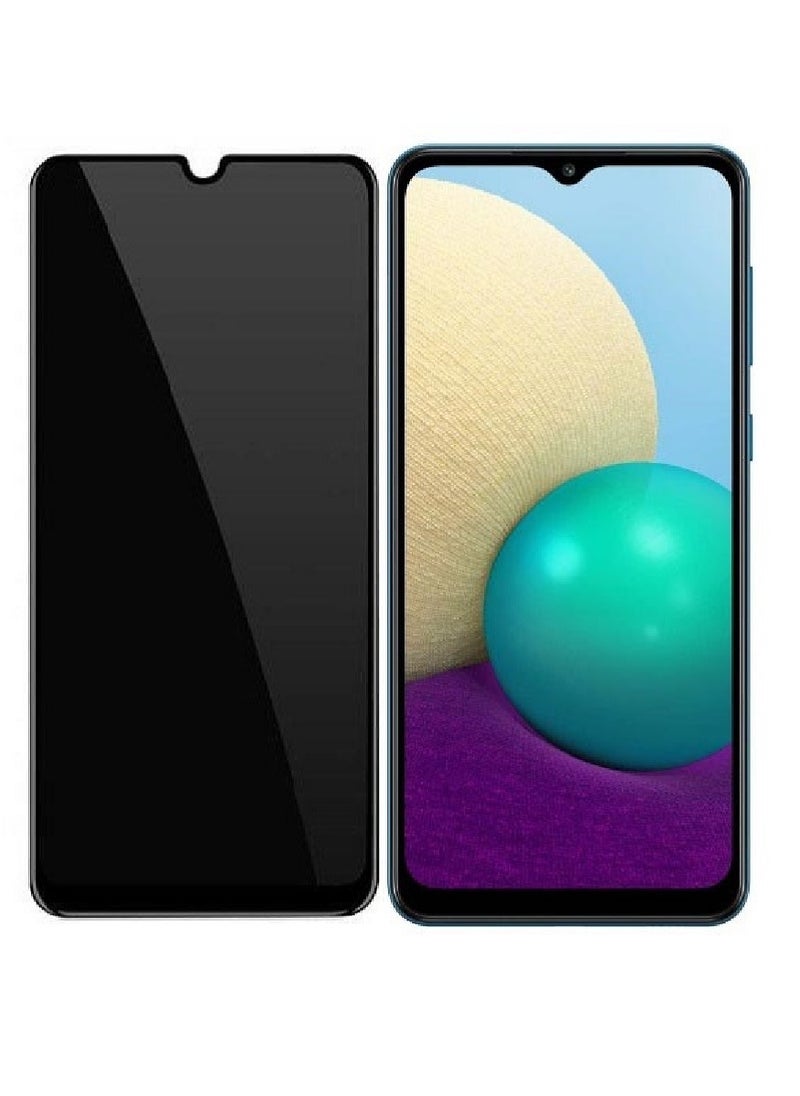 Super Tempered Glass Screen Protector Anti-Spy Privacy Designed For Samsung Galaxy A02 Full Screen Coverage And Bubble Free - Image 1