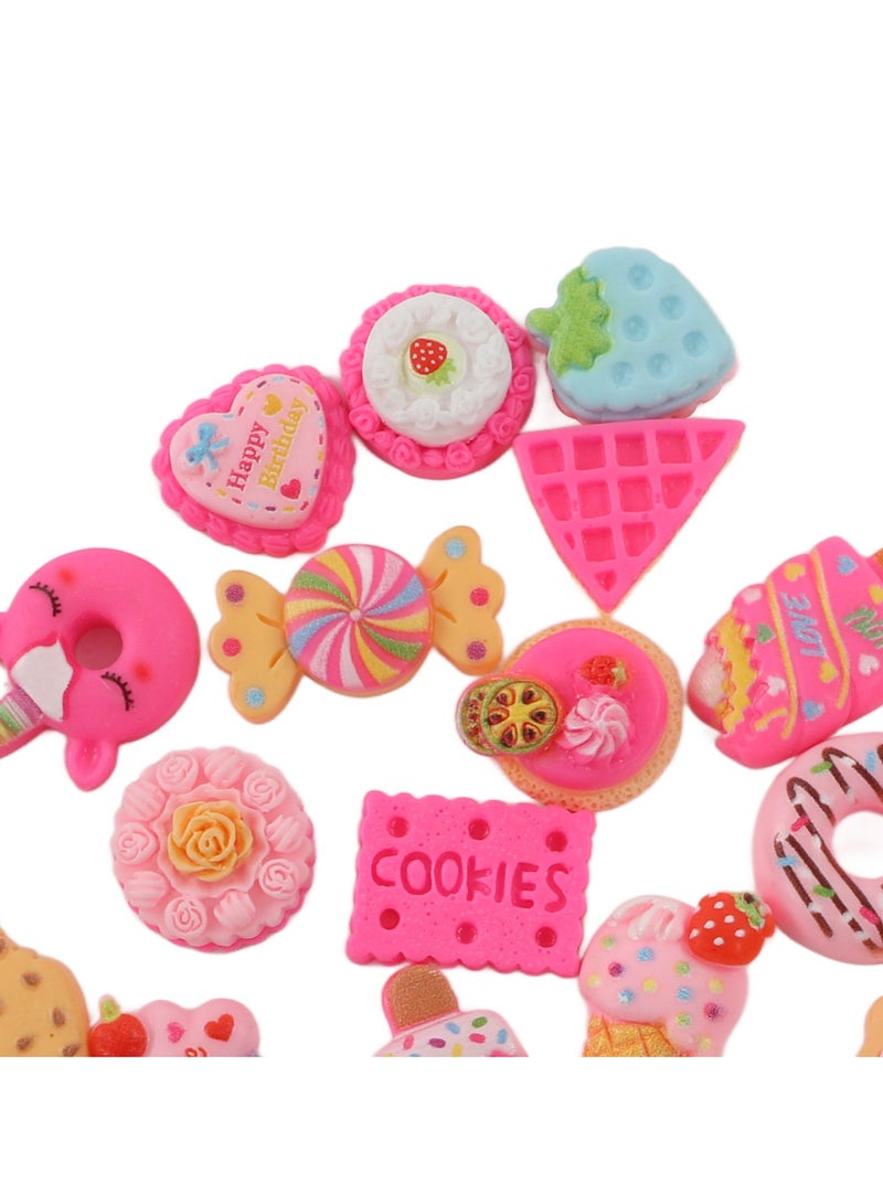 فيلوز مجموعة مكونة من 30 قطعة من الكعك المشكل والآيس كريم والخبز والدونات والبسكويت والحلوى ومواد تزيين ذاتية الصنع - Image 5