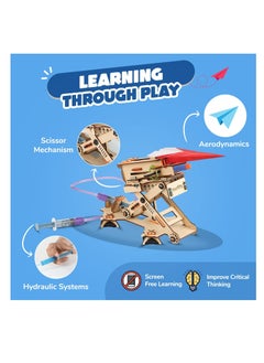 Smartivity Hydraulic Plane Launcher STEM DIY Fun Toy for Kids 6 to 14 Best Birthday Gift Toy for Boys & Girls Age 6 8 10 12 Science Toy Educational  - Image 2