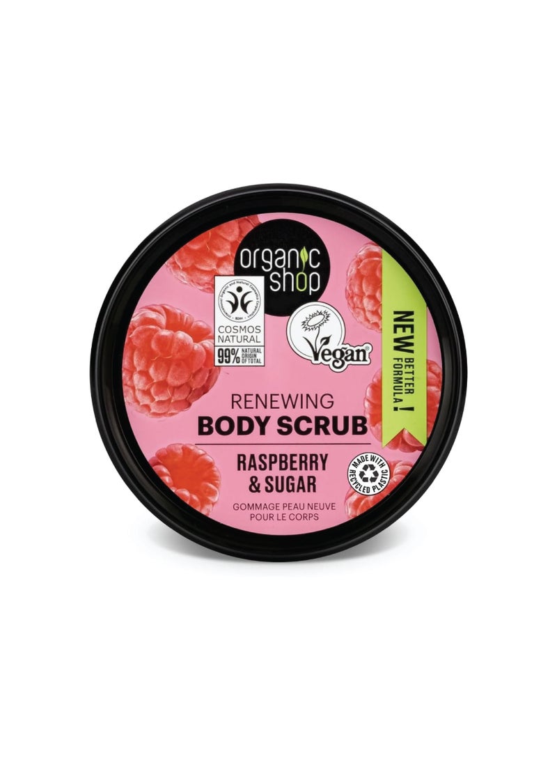 Organic Shop Raspberry Cream Body Scrub 250 ml - Image 2