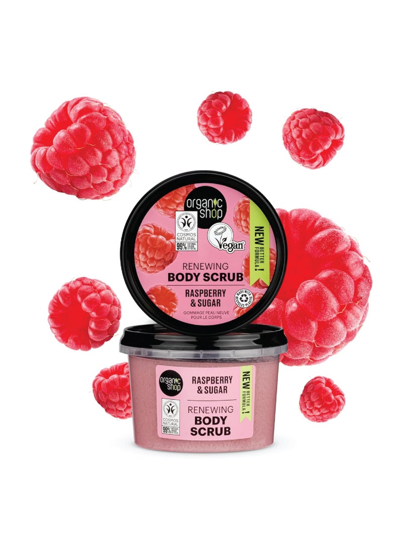 Organic Shop Raspberry Cream Body Scrub 250 ml - Image 3