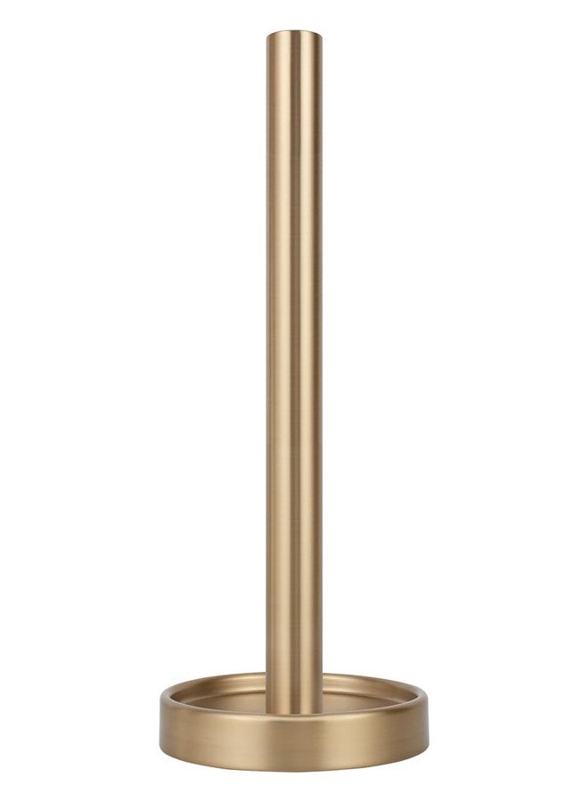 Ivilon حامل مناشف ورقية من إيفيلون - ثابت وسهل الفتح - يناسب جميع لفائف المناشف الورقية - ذهبي دافئ - Image 1