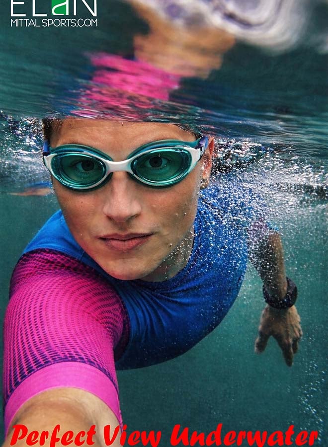 ELAN Morex Professional Swim Goggles - Super Fine Clarity Lenses - Sleek Black Anti-Fog & UV Protection Swimming Goggles - No-Leak Silicone Seal with Super Enforced Vaccum Technology - Image 4