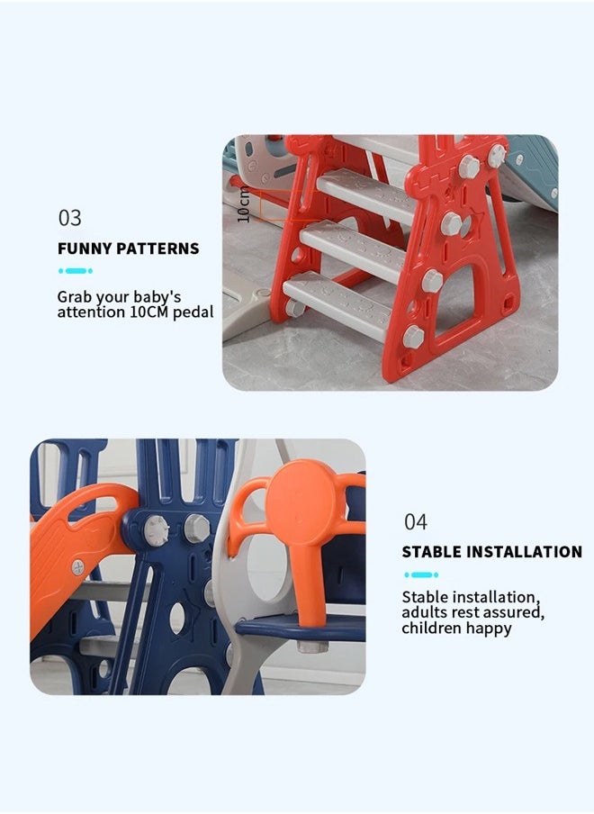 JSAITOYS - Kids Swing And Slides Set Indoor Plastic Playground Baby Slides For Children - Image 1