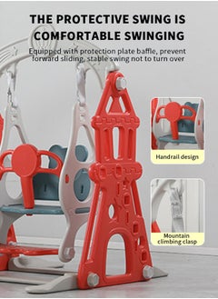 JSAITOYS Kids Swing And Slides Set Indoor Plastic Playground Baby Slides For Children  - Image 3