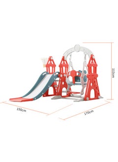 JSAITOYS Kids Swing And Slides Set Indoor Plastic Playground Baby Slides For Children  - Image 2