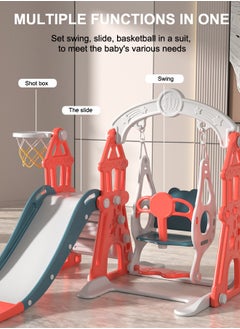 JSAITOYS Kids Swing And Slides Set Indoor Plastic Playground Baby Slides For Children  - Image 5