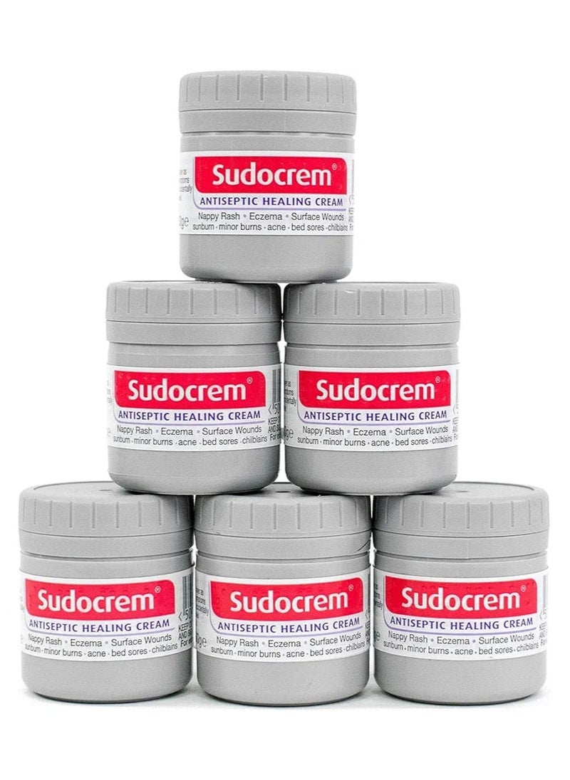 Sudocrem Antiseptic Healing Cream - 125g (Pack of 6) | Fast Relief for Rashes, Wounds, Cuts & Burns**  - Image 1