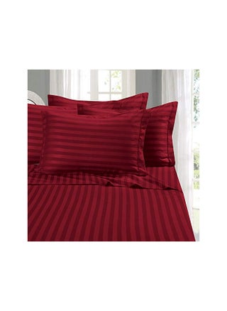 Elegant Comfort Best, Softest, Coziest 6-Piece Sheet Sets! - 1500 Thread Count Egyptian Quality Luxurious Wrinkle Resistant 6-Piece Damask Stripe Bed Sheet Set, King Burgundy - pzsku/Z12BD496F56CA77A1C748Z/45/_/1728376270/78e16cca-766d-43fe-b4d8-5d87b8c99c5f