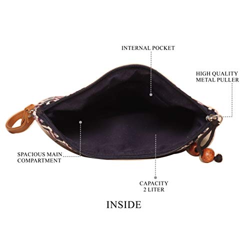 ASTRID Cotton Pouches (Blue Textured) - Image 5