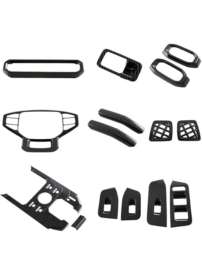 Topleo for Jetour T2 2024 2025 Interior Carbon Fiber Overlays ABS Plastic (Select all)  - Image 1