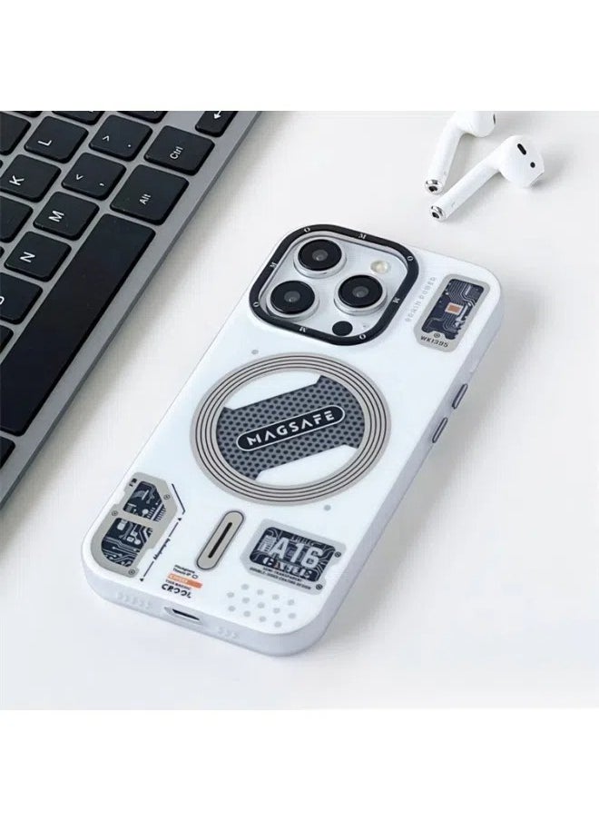 general Suitable for iPhone 16ProMax/16Pro mobile phone case mecha wind skin feeling matte soft silicone mobile phone protective cover - Image 2