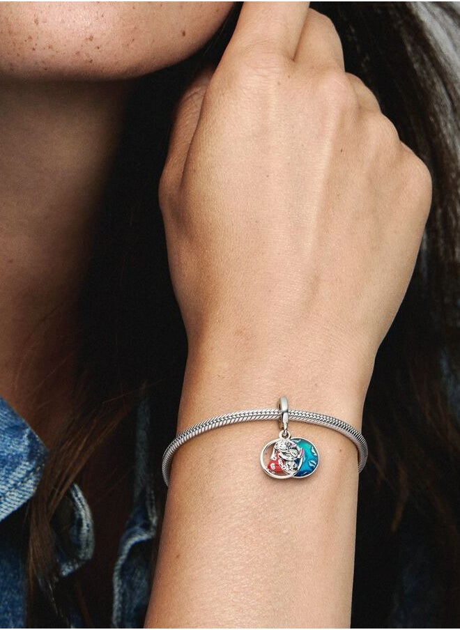 Chomel - 925 Sterling Silver Disney Lilo & Stitch Family Dangle Charm for Pandora Moments Women's Bracelet 799383C01 - Image 1