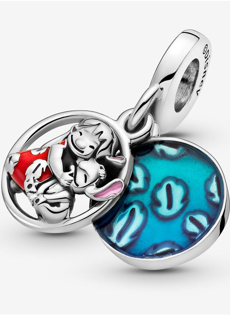 Chomel - 925 Sterling Silver Disney Lilo & Stitch Family Dangle Charm for Pandora Moments Women's Bracelet 799383C01 - Image 1
