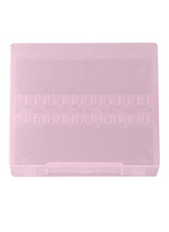 Semme Nail Drill Box,Portable 14 Holes Nail Drill Display Box Nail Art Polishing Grinding Drill Bit Holder Storage Box(Pink)  - Image 1