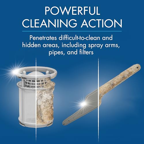Glisten Dishwasher Cleaner, Removes Limescale, Rust, Grease & Build-Up, Disinfects, Lemon Scent, 12 fl oz - Image 3