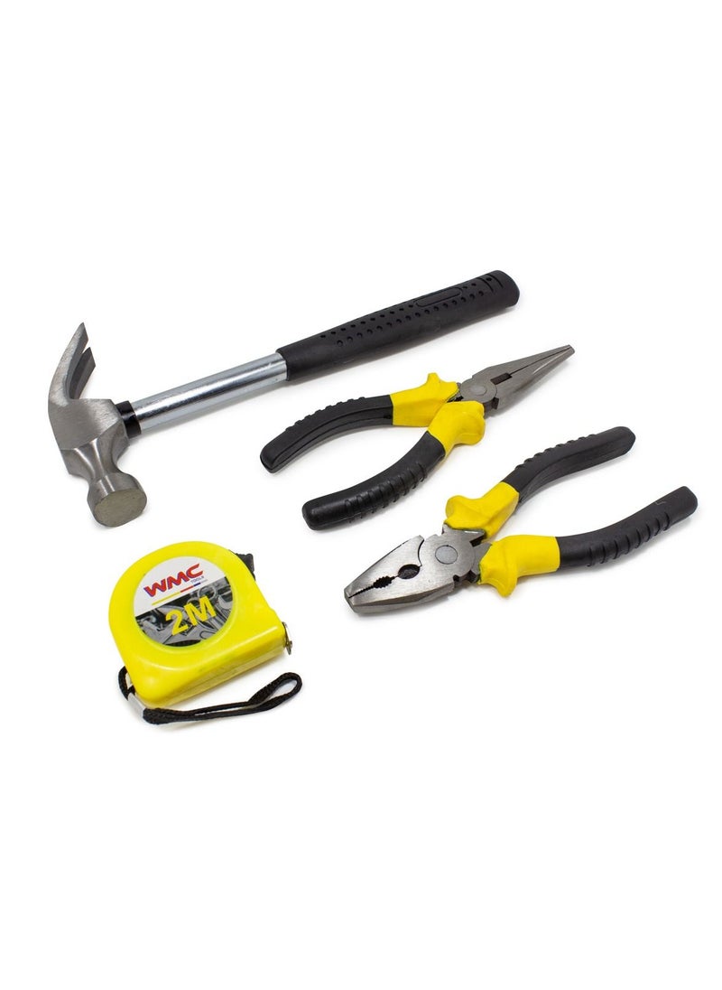WMC TOOLS - WMC TOOLS 18 pcs Multi functional Tool Set with Screwdrivers, Hammer, Pliers - Image 1