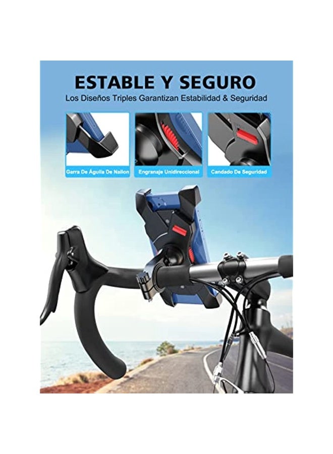 Generic Bicycle Mobile Stand 360 ° Rotation & Anti-Vibration] Universal Motorcycle Mobile Holder Bicycle Mobile Phone Holder Compatible With Iphone 14 Pro Max/14 Pro/13 Pro/Samsung - Image 2