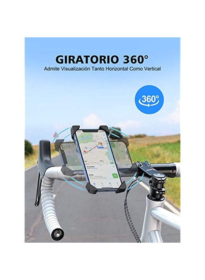 Generic Bicycle Mobile Stand 360 ° Rotation & Anti-Vibration] Universal Motorcycle Mobile Holder Bicycle Mobile Phone Holder Compatible With Iphone 14 Pro Max/14 Pro/13 Pro/Samsung - Image 4