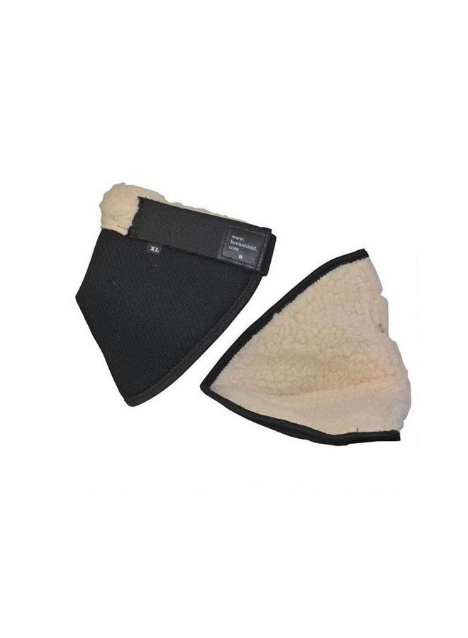 إنتريبيد إنترناشونال درع عظمة الرسغ من Click Horse، أحذية للعناية بالخيول، درع عظمة الرسغ للخيول مع بطانة من الصوف، يمنع تقرحات الرسغ وقرح الفراش، واقيات عظمة الرسغ المقاومة للتمزق للخيول، أسود مع حواف خضراء مقاس الحصان 13 بوصة - 15.9 بوصة - Image 1