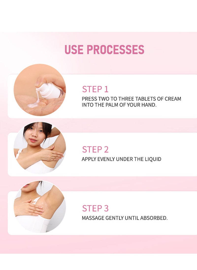 LUNOON Sakura Underarm Whitening Cream, Sakura Gluta Brightening Booster Cream, Sakura Pearl Capsule, Brightening Booster Sakura Pearl Capsules, Sakura Gluta Brightening Underarm Cream (1pcs)  - Image 4