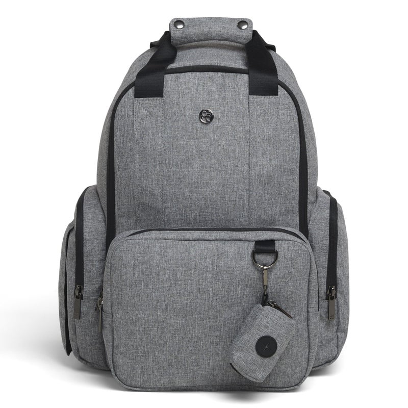 HUGGIES Unisexadult Signature Hug Pack Diaper Backpack Dark Grey Heather One Size - Image 2