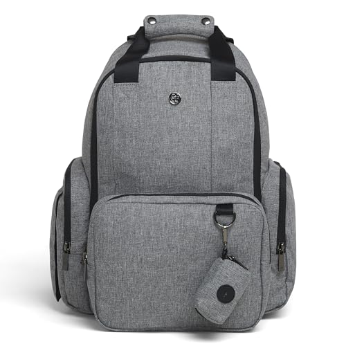 HUGGIES Unisexadult Signature Hug Pack Diaper Backpack Dark Grey Heather One Size - Image 1