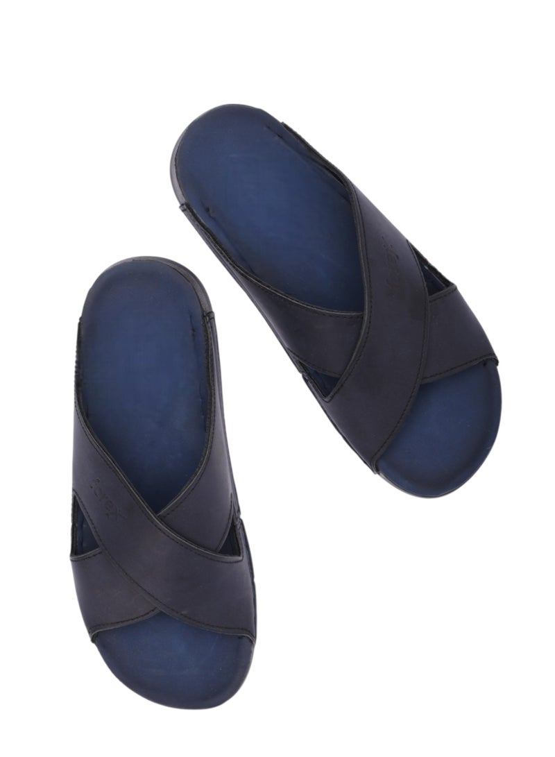 Men's Casual Genuine Leather Slippers - Comfortable Design with High Quality Material and Non-Slip Medical Sole  - Image 2