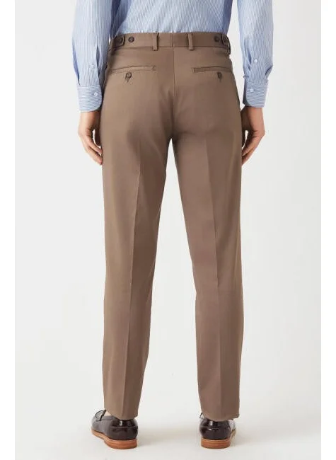 Bisse Men's 4 Pocket Satin Sports Trousers MINK PNS22K22222_D08