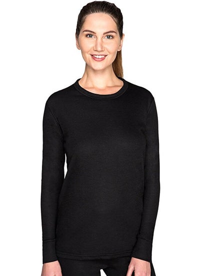 THE NORTH FACE مجموعة ملابس داخلية حرارية للكبار من ثيرموفورم Tf نشطة للجنسين HZT4008 أسود  - Image 4