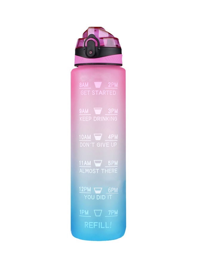 Generic Leakproof Water Bottle With Time Marker 