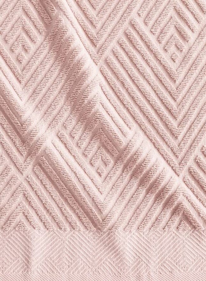 Simpli-Magic 100% Cotton Soft Towel Set Quick Dry and Highly Absorbent Textured Bath Towels Hand Towels and Washcloths (8 Piece Set) - Image 4