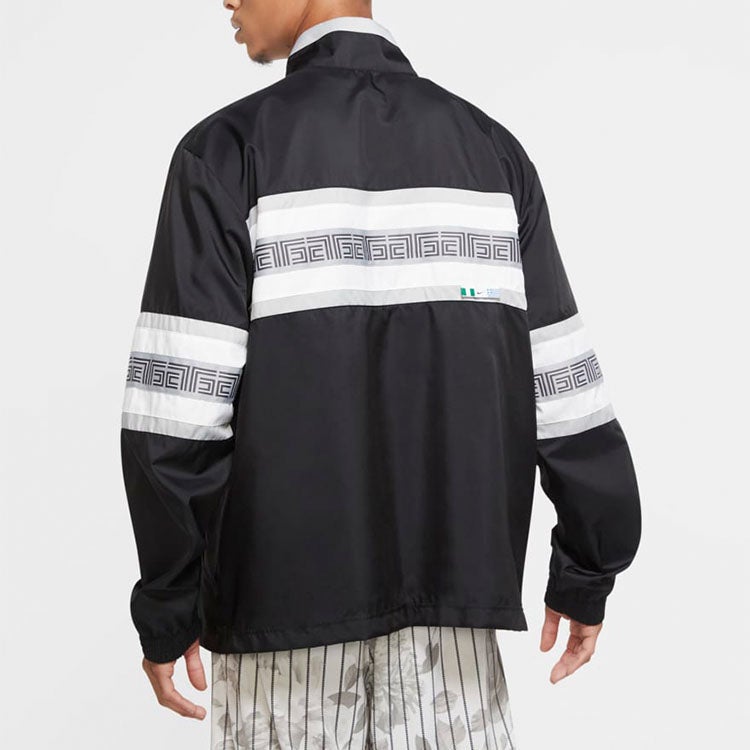 Nike Giannis Alphabet Zipper Long Sleeves Jacket 'Black' - Image 5
