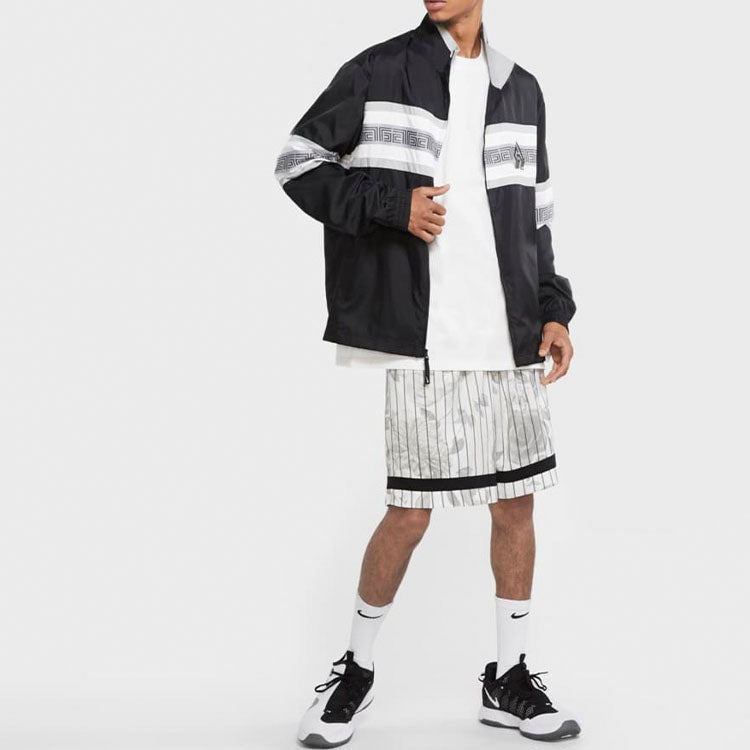 Nike Giannis Alphabet Zipper Long Sleeves Jacket 'Black' - Image 4