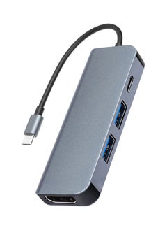 NIBEMINENT 4-In-1 Multifunction Type-C Hub Grey  - Image 1