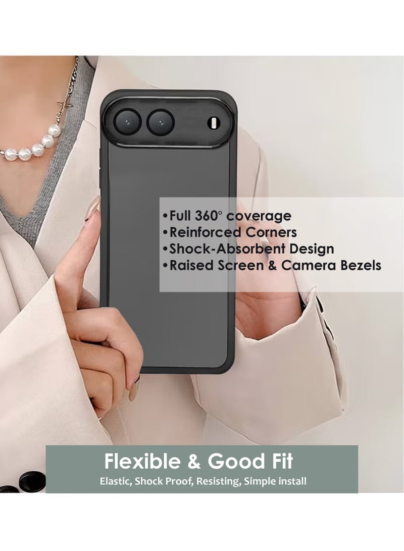 غطاء خلفي من السيليكون لهاتف Infinix Hot 60i - مصنوع من مادة TPU السيليكونية، فتحات متينة ودقيقة - حماية من الخدوش والغبار والبقع، مقاوم للصدمات والماء لهاتف Infinix Hot 60i - أسود - Image 3