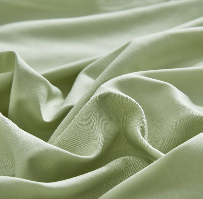 KAREVER Sage Green Comforter Queen Light Green Bedding Set Soft Lightweight 3 Pieces Green Comforter Set 1 Queen Comforter (90x90 inches) with 2 Pillowcases (20x26 inches) - Image 3