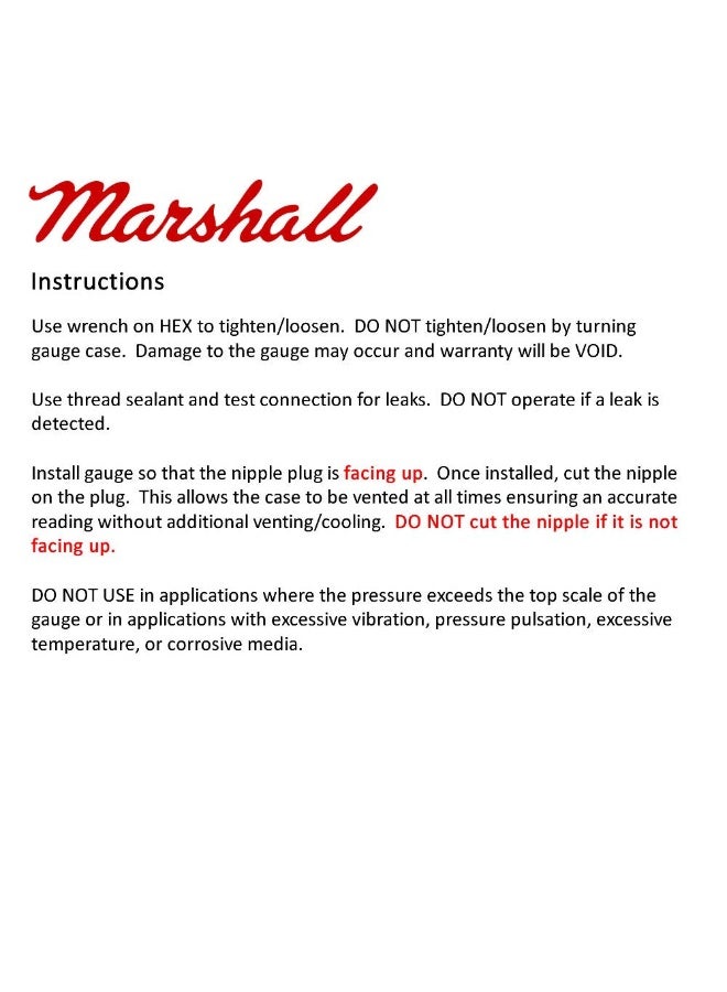 Marshall Instruments LS00015 Silver Dial Fuel Pressure Gauge - Image 3