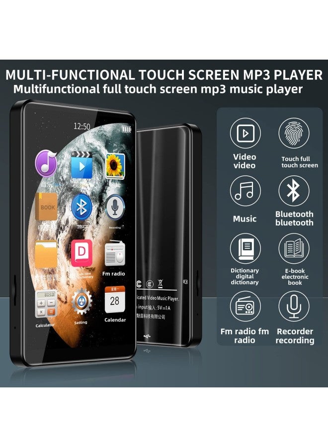 4.0 Inch Mp3 Mp4 Full Screen Bluetooth Lossless Walkman Student Version Portable Mp5 Music Player-Body Color:4inch X20 Bluetooth/touch (chinese Version)-Memory Capacity:4GB - Image 3