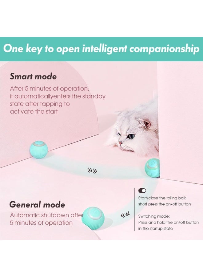 ليد كرة القطط المضيئة - قم بتحويل وقت اللعب الداخلي لقططك باستخدام هذه اللعبة التفاعلية الكهربائية، والتي توفر دورانًا تلقائيًا بزاوية 360 درجة وراحة إعادة الشحن عبر USB للحصول على متعة لا نهاية لها. - Image 4
