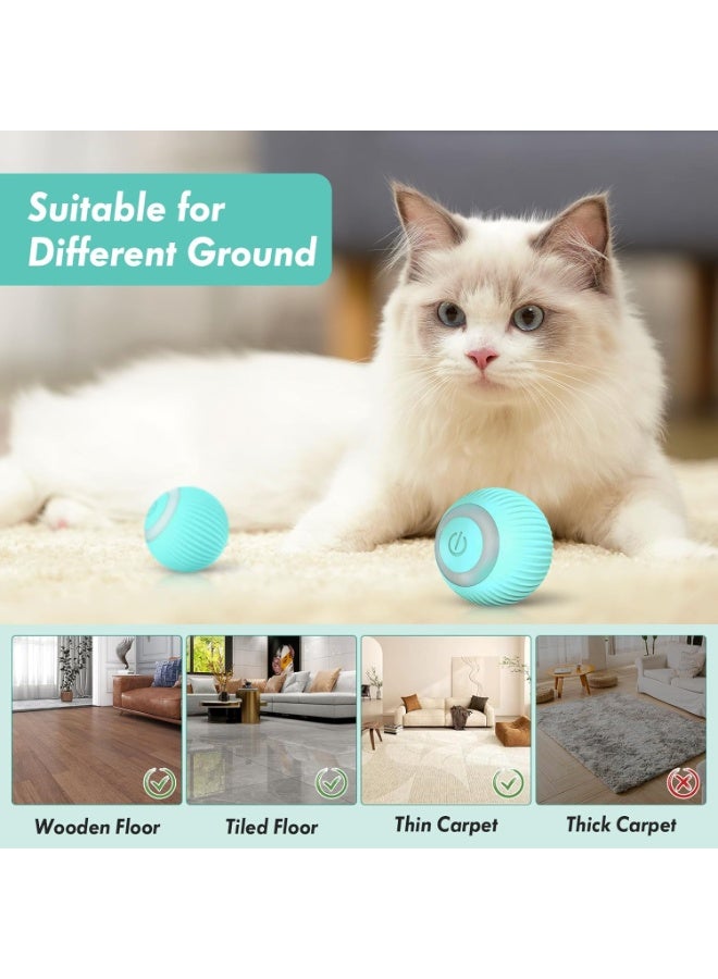 ليد كرة القطط المضيئة - قم بتحويل وقت اللعب الداخلي لقططك باستخدام هذه اللعبة التفاعلية الكهربائية، والتي توفر دورانًا تلقائيًا بزاوية 360 درجة وراحة إعادة الشحن عبر USB للحصول على متعة لا نهاية لها. - Image 5