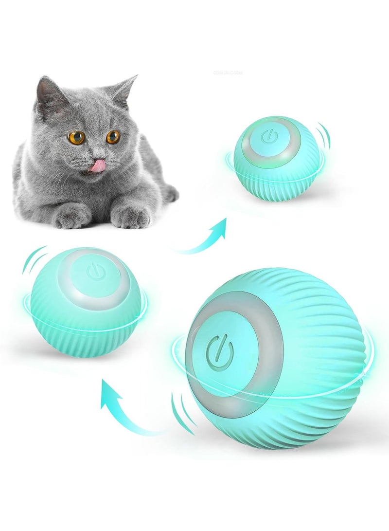 ليد كرة القطط المضيئة - قم بتحويل وقت اللعب الداخلي لقططك باستخدام هذه اللعبة التفاعلية الكهربائية، والتي توفر دورانًا تلقائيًا بزاوية 360 درجة وراحة إعادة الشحن عبر USB للحصول على متعة لا نهاية لها. - Image 1