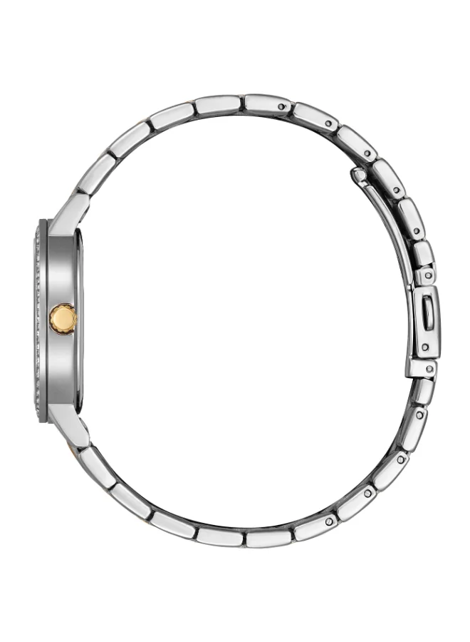 CITIZEN Women's Stainless Steel with Two-Tone Gold Plating Analog Watch EL3106-59D - 31 mm