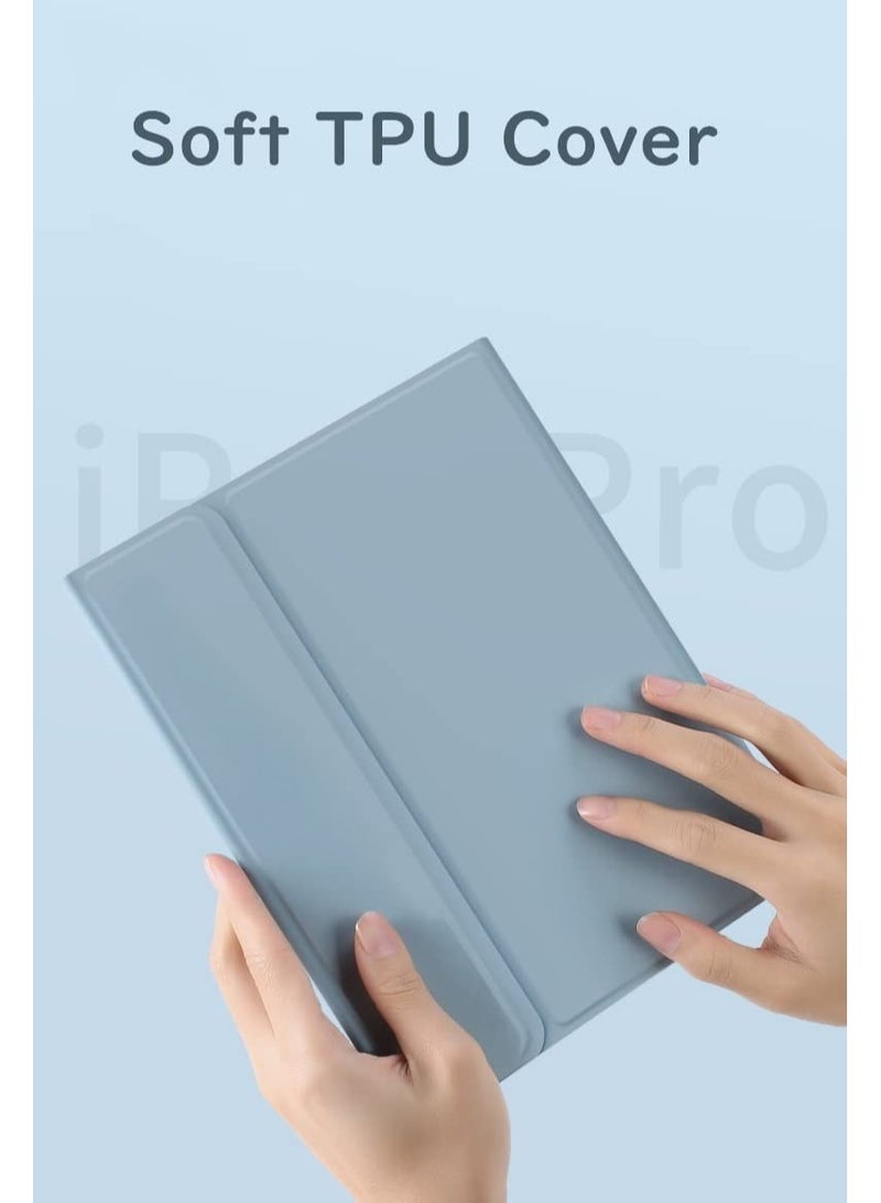 iPad 10th Generation 2022 Keyboard Case with Touchpad - Cute Round Key Color Keyboard for 10.9 inch iPad 10, Detachable Slim Smart Cover with Pencil Holder. - Image 5