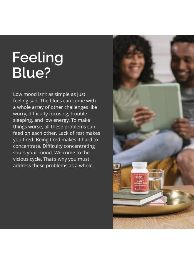 برينمد براين إم دي هابي زعفران بلس – لدعم التوازن العاطفي والمزاج – 90 كبسولة نباتية - Image 4