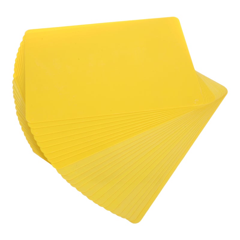 24pcs Price Sign: Double Sided PVC Blank Labeling Tags Rewritable Supermarket Sale Signs for Retail Merchandising Shops Supermarkets - Image 1