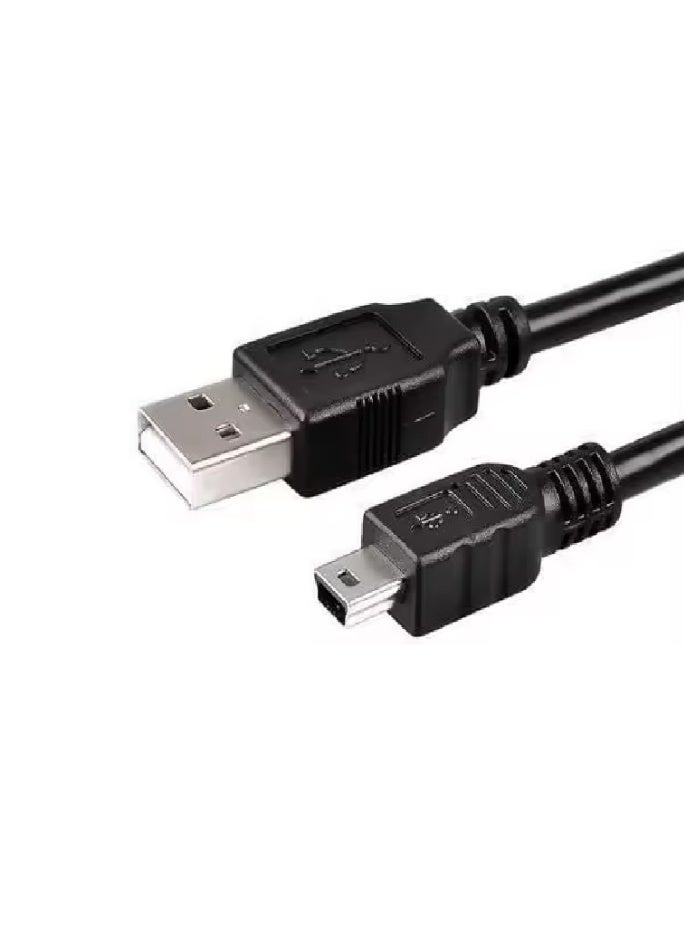 FUJISHKA Black USB 2.0 A to Mini-B 5 Pin Cable (80cm) for External HDDs, Cameras, and Card Readers - Image 3