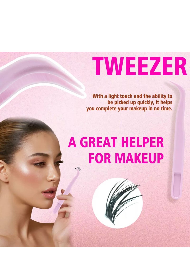 لاشفانا 303 قطعة من رموش العين الصناعية، مجموعة كيت لتركيب الرموش بأسلوب DIY، مجموعات رموش مع لاصق للرموش ومجموعة لثني الرموش، مجموعة رموش طبيعية للعين، سهلة الاستخدام في المنزل، مجموعة 30d + 40d. - Image 5